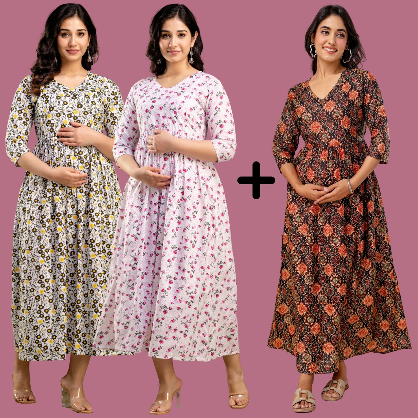 BUY 2 GET 1 FREE - Be Sunshine | Rosy | Mughal Black