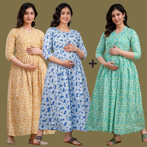 BUY 2 GET 1 FREE - Golden | Floral Blue | Aqua